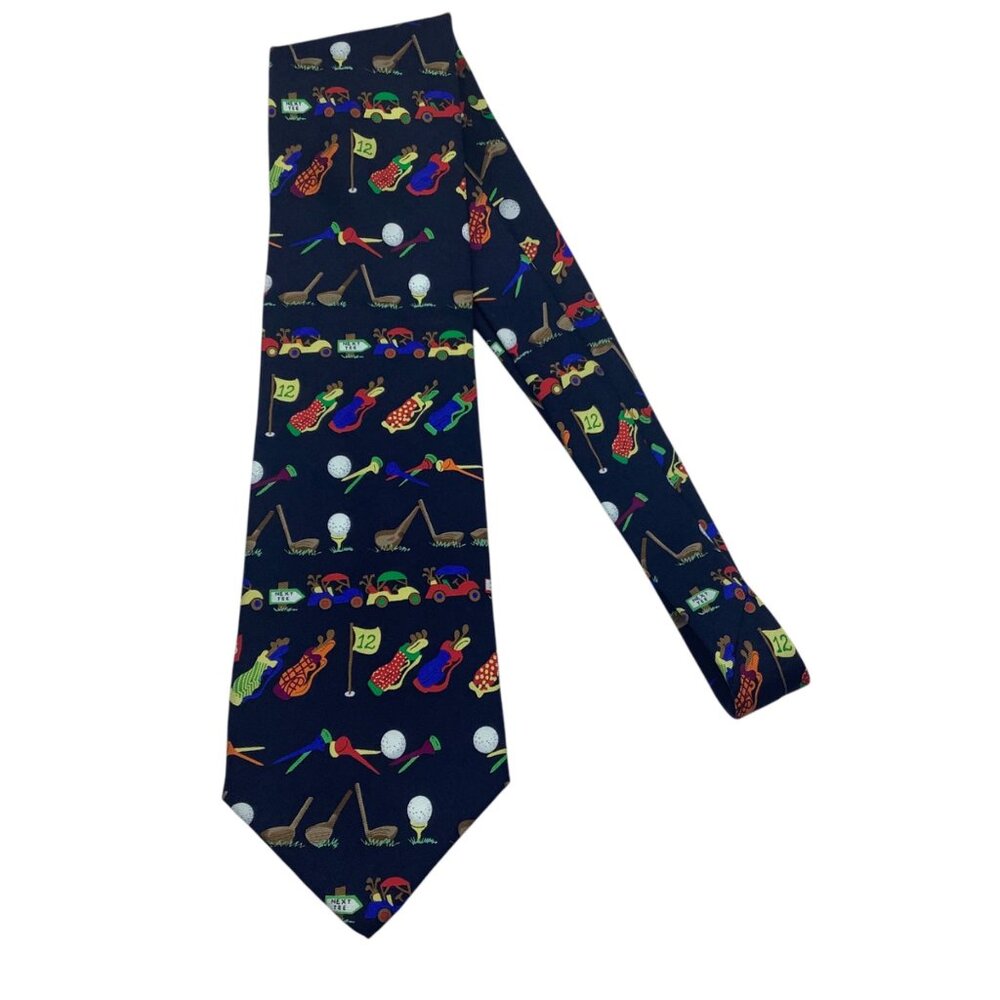 Golfing Medley By Alynn‎ Neckwear Novelty Silk Tie Creative American Design